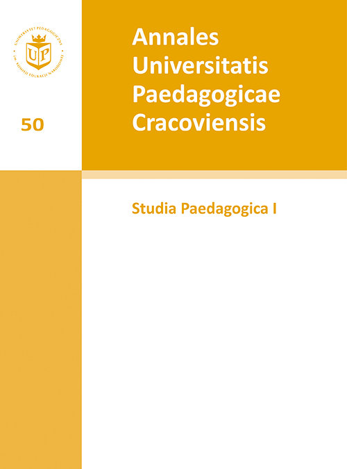 Annales Universitatis Paedagogicae Cracoviensis Studia Paedagogica I (2008)