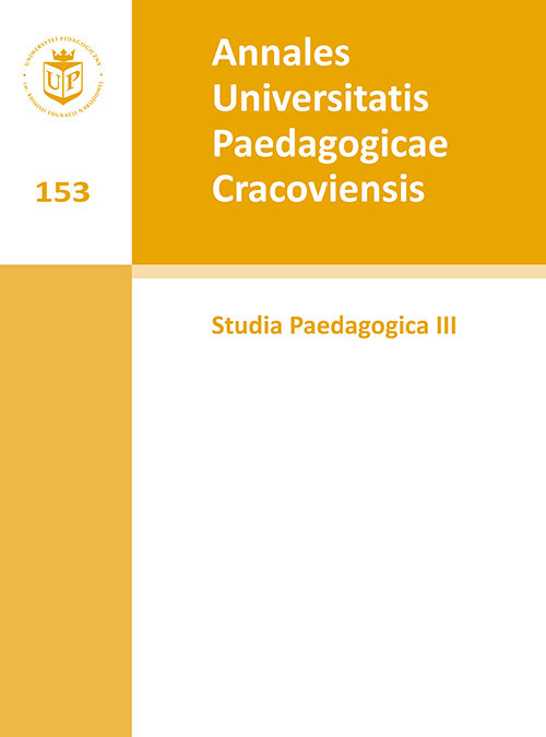 Annales Universitatis Paedagogicae Cracoviensis Studia Paedagogica III (2014)